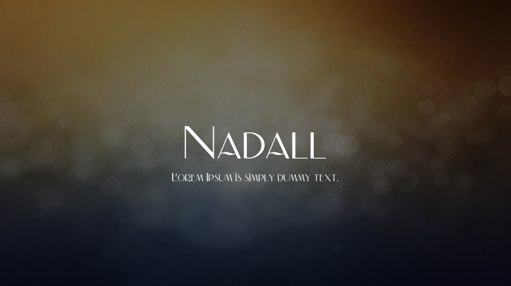 Nadall Font