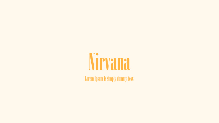 Nirvana Font