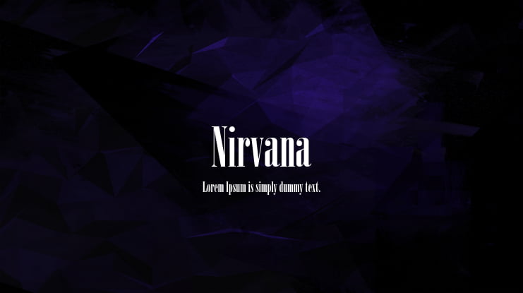 Nirvana Font
