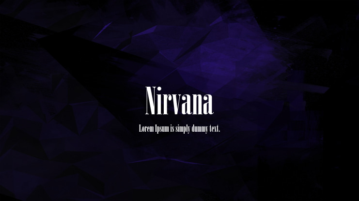 Nirvana Font
