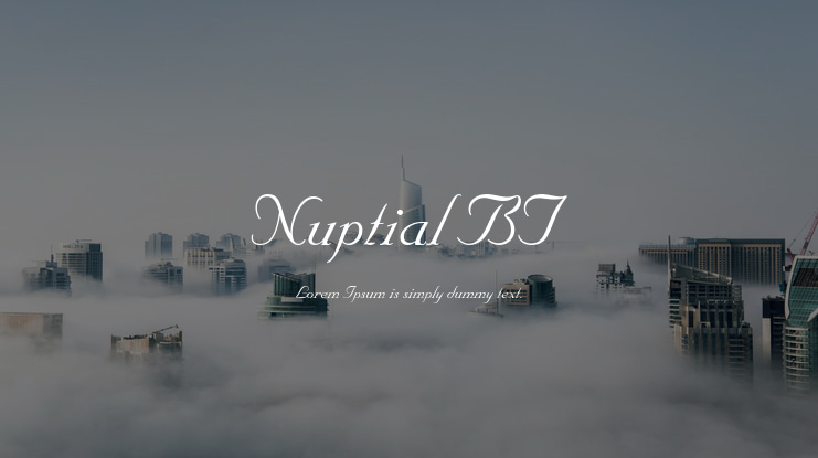 Nuptial BT Font