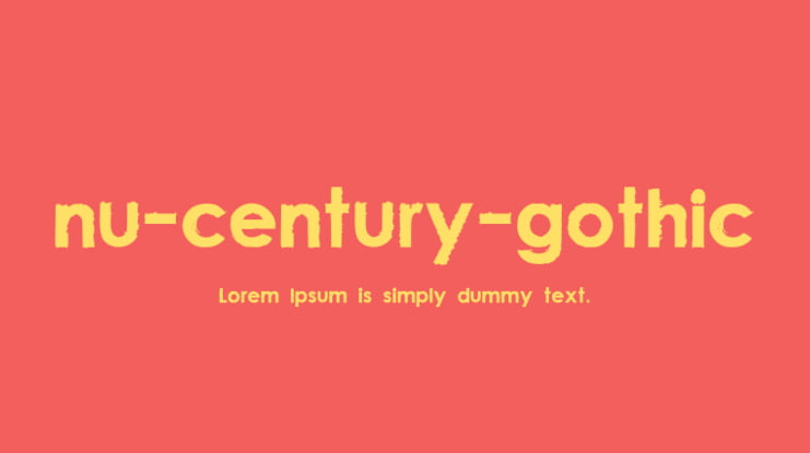 nu-century-gothic Font
