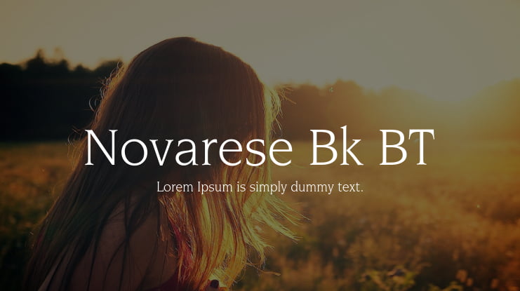 Novarese Bk BT Font