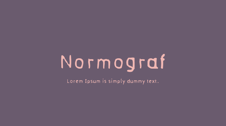 Normograf Font