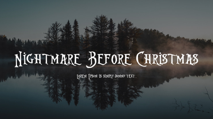 Nightmare Before Christmas Font