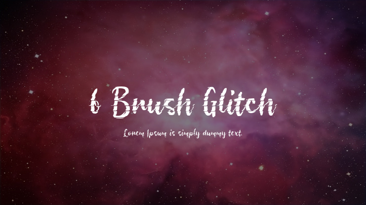 b Brush Glitch Font