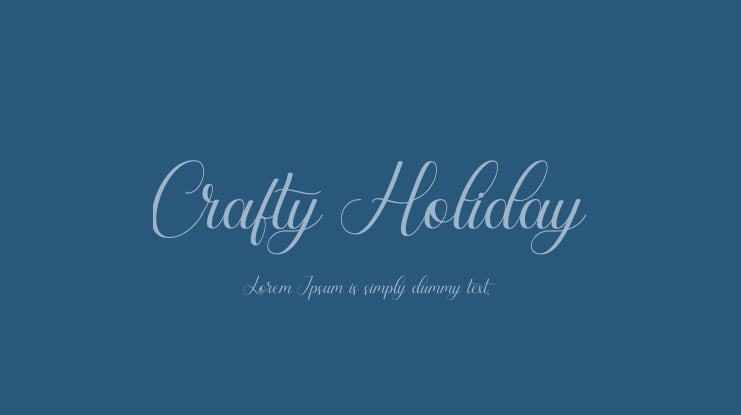 Crafty Holiday Font