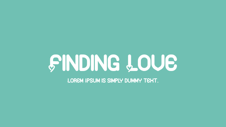 Finding Love Font