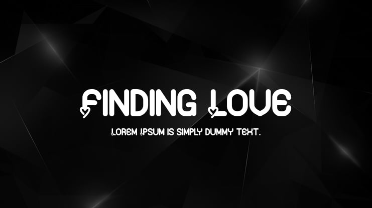 Finding Love Font