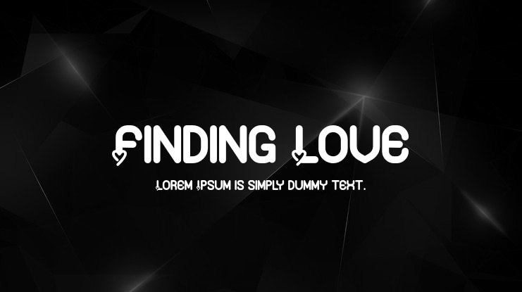 Finding Love Font