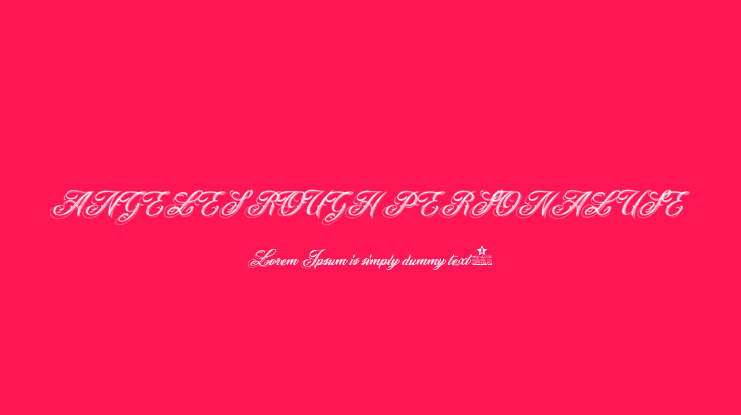 ANGELES ROUGH PERSONAL USE Font