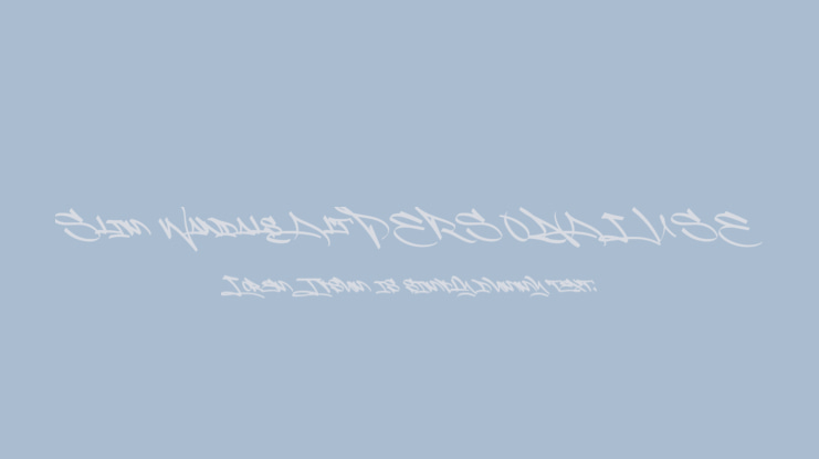 Slim Wandals Alt PERSONAL USE Font Family