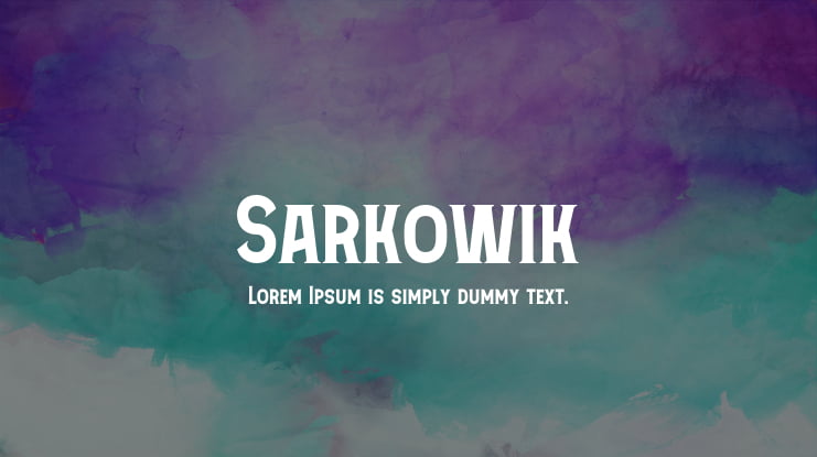 Sarkowik Font
