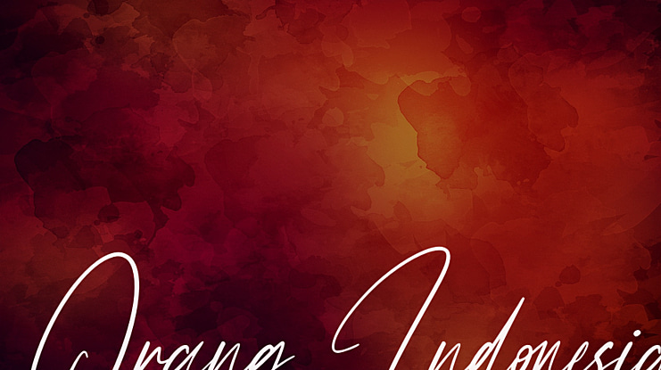Orang Indonesia Font