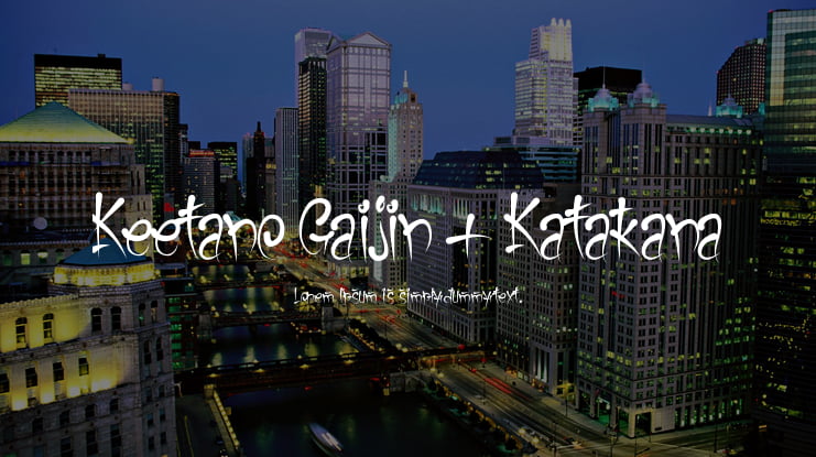 Keetano Gaijin + Katakana Font Family