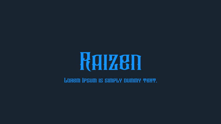Raizen Font
