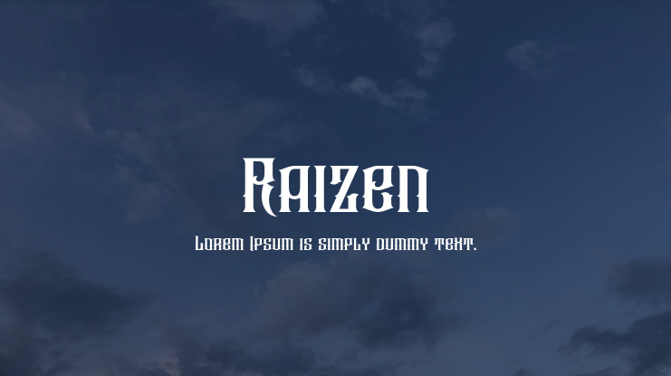 Raizen Font