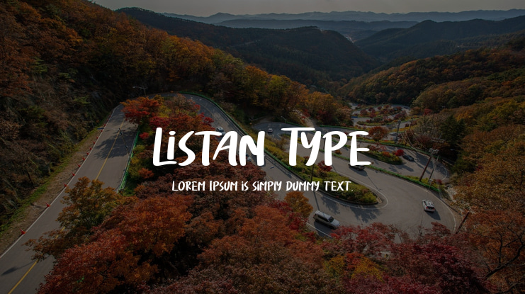 Listan Type Font