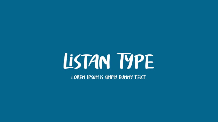 Listan Type Font