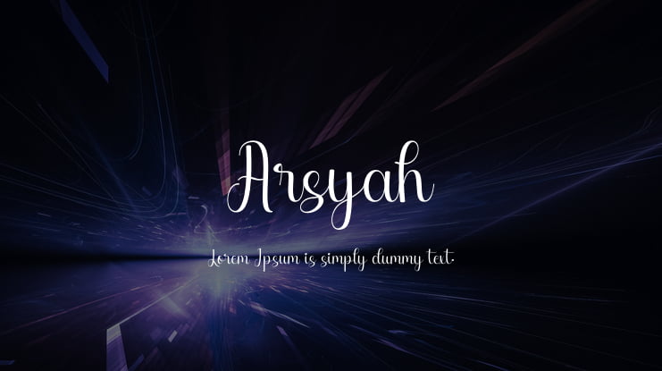 Arsyah Font