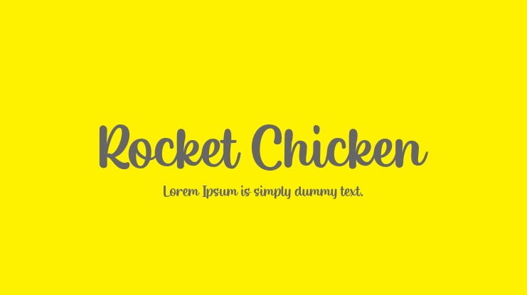 Rocket Chicken Font
