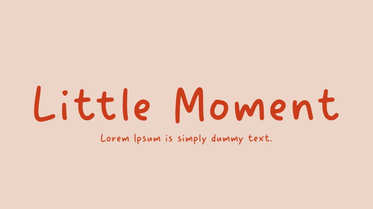 Little Moment Font