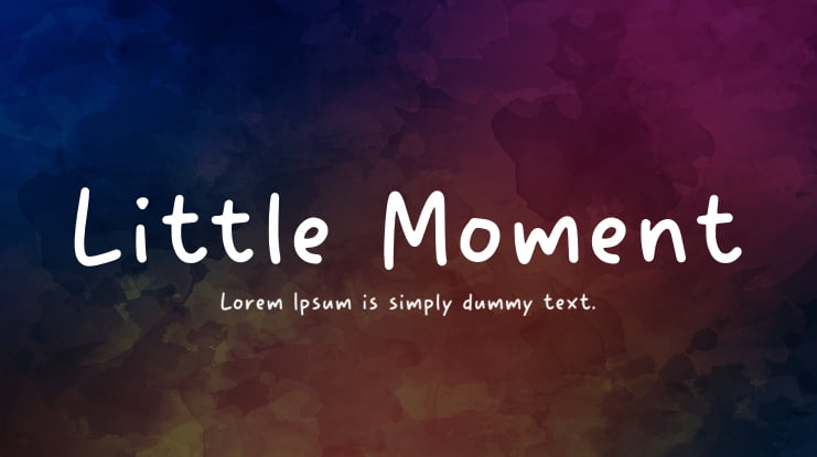 Little Moment Font