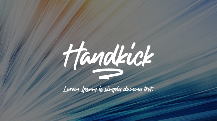Handkick Font