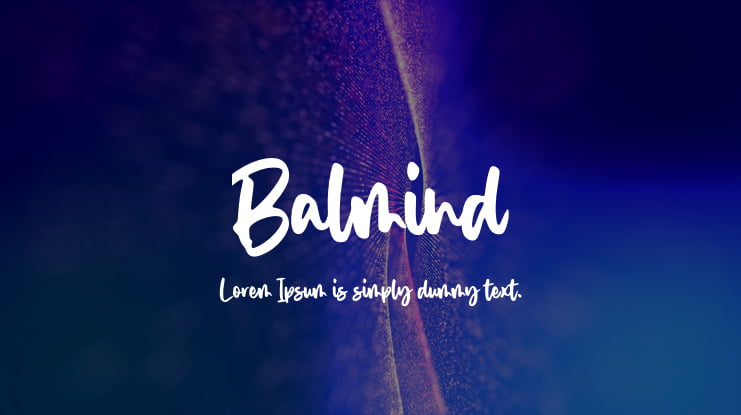 Balmind Font