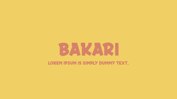 Bakari Font