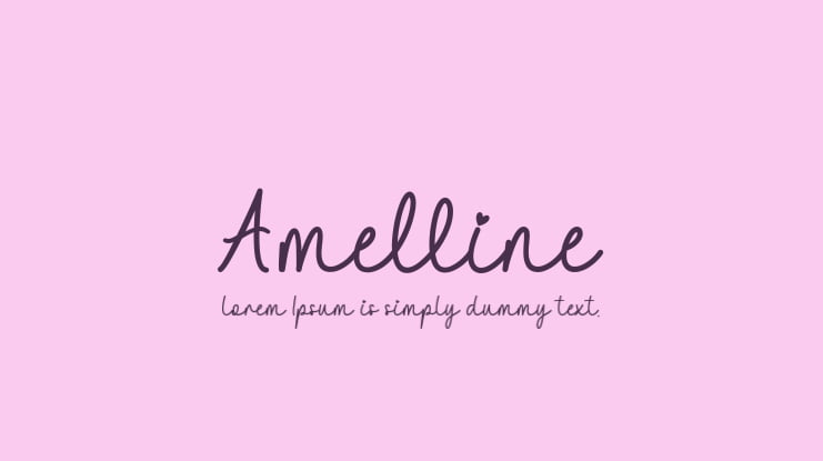 Amelline Font Family
