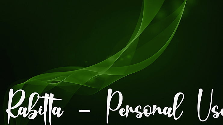 Rabitta - Personal Use Font
