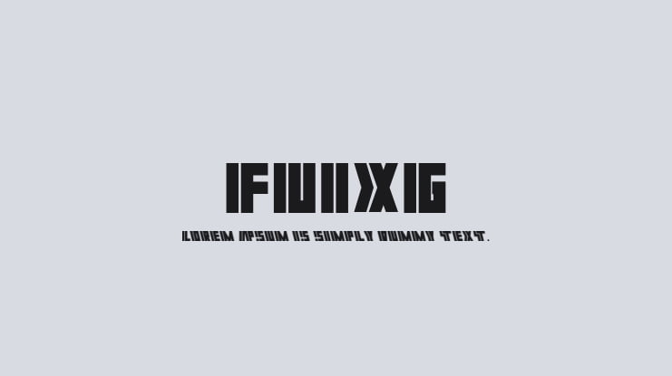 FUIXG Font