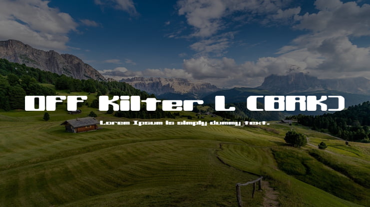 Off Kilter L (BRK) Font