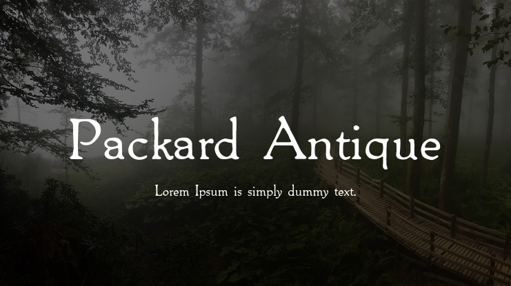Packard Antique Font
