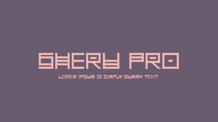 Sheru Pro Font