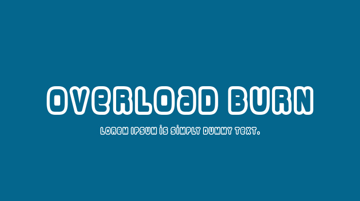 Overload Burn Font