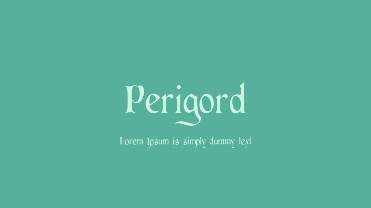 Perigord Font
