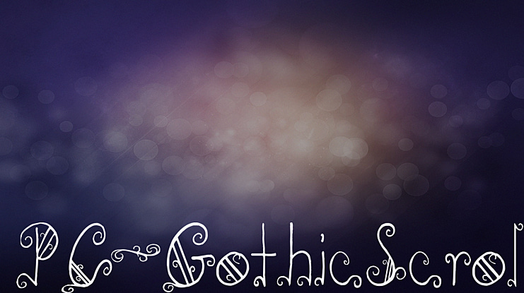 PC-GothicScroll Font