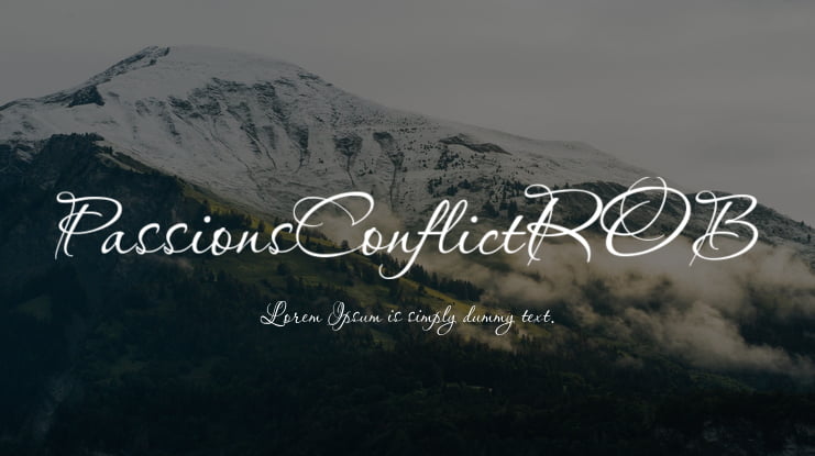 PassionsConflictROB Font