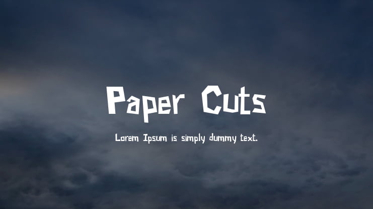 Paper Cuts Font