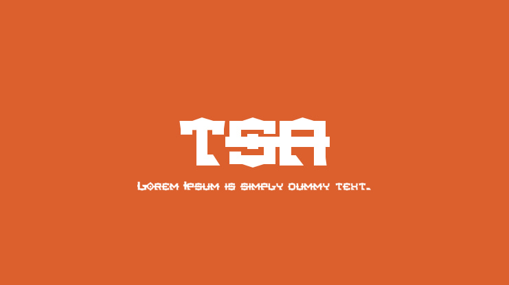 TSA Font
