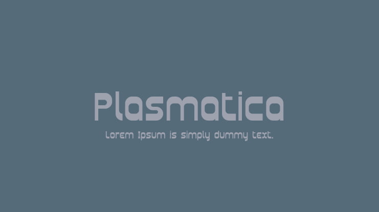 Plasmatica Font