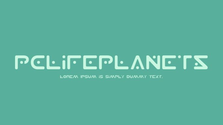 PCLifePlanetS Font