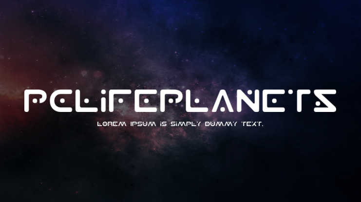 PCLifePlanetS Font