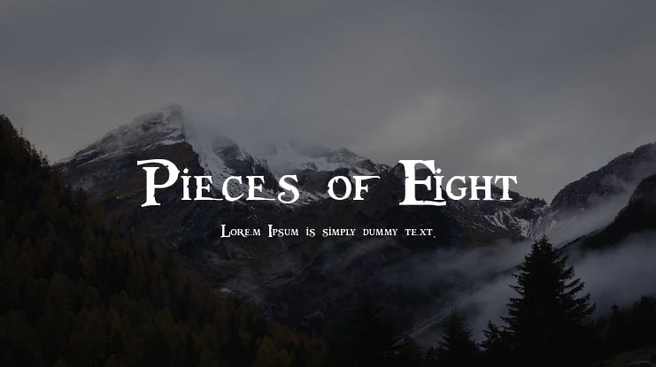 Pieces of Eight Font
