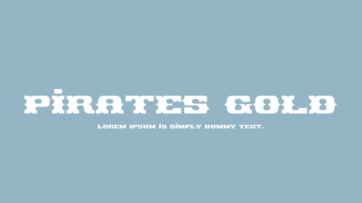 Pirates Gold Font