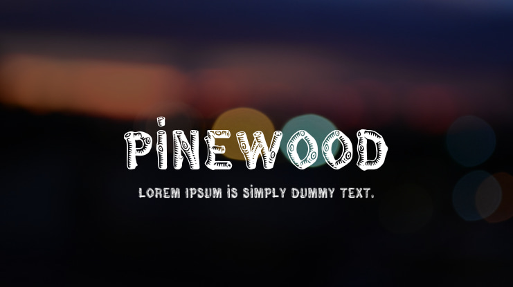 Pinewood Font