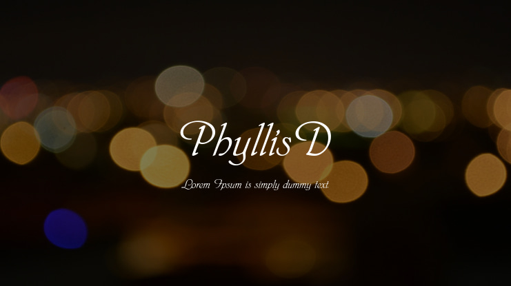 PhyllisD Font