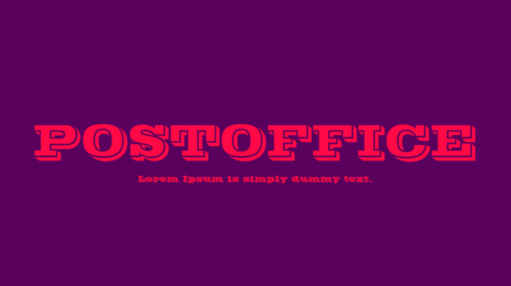 POSTOFFICE Font